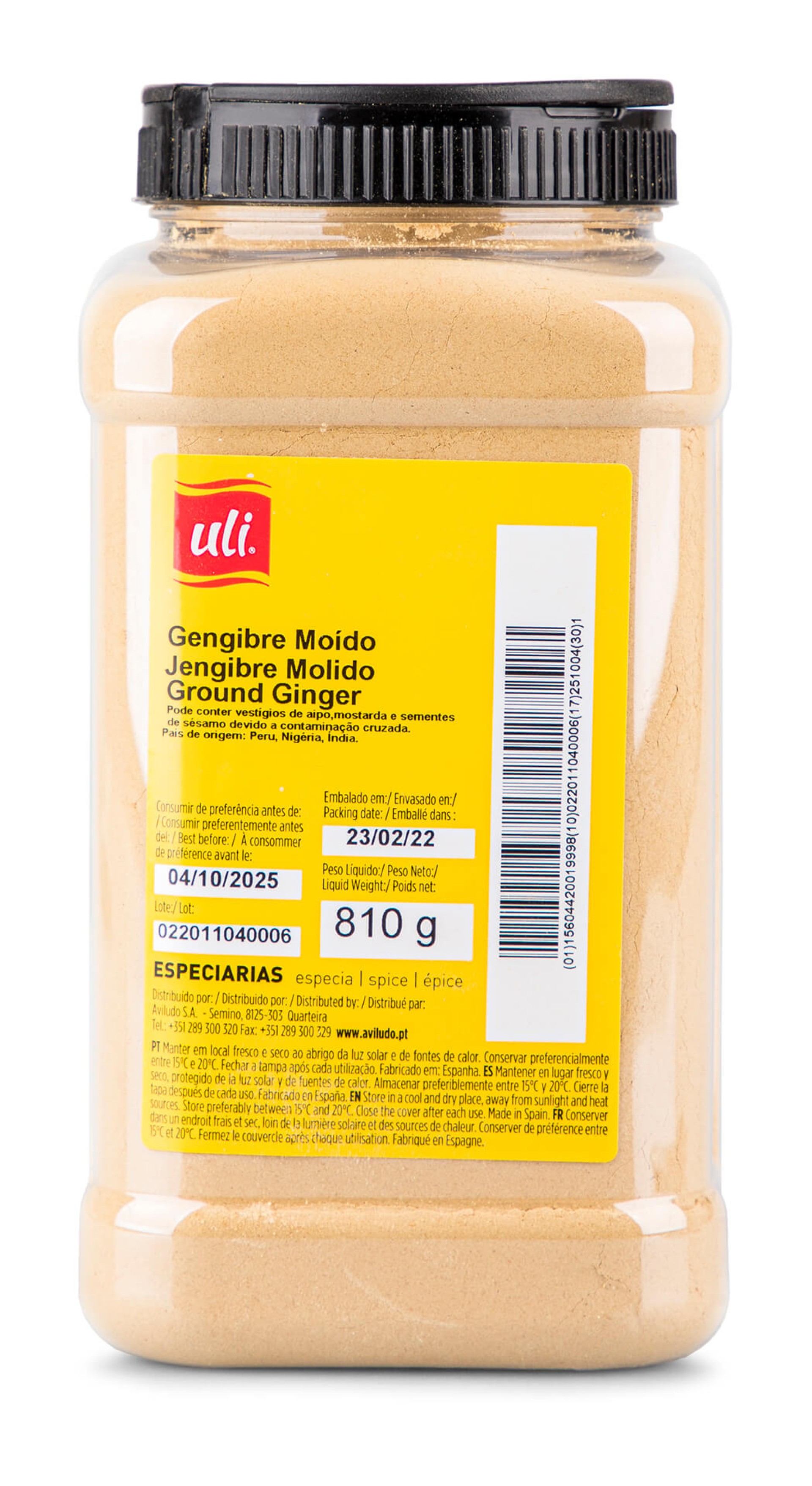 Gengibre Moido Uli Pet 510 g