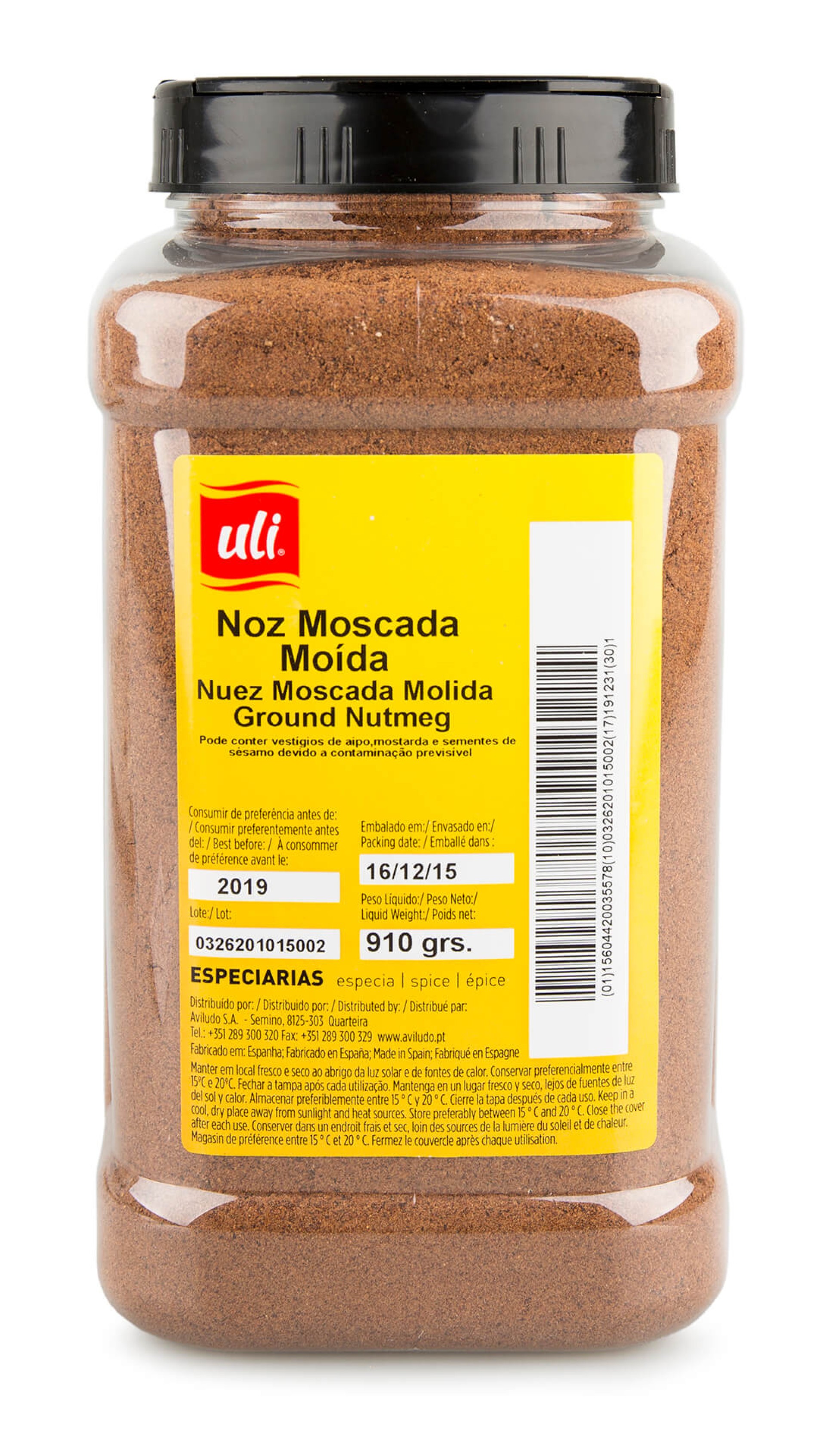 Noz Moscada Moida Uli Pet 810 g