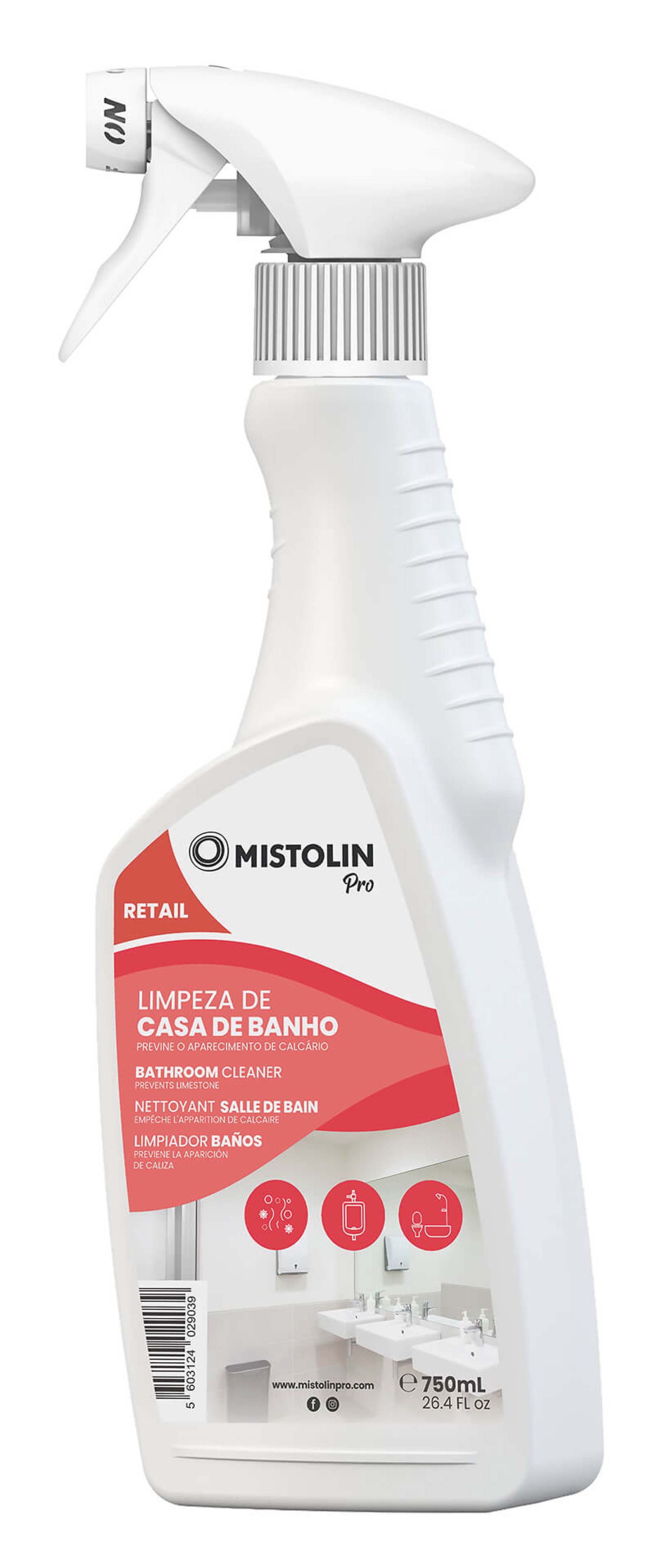 Limpa Casa Banho Mistolin 6x750 ml