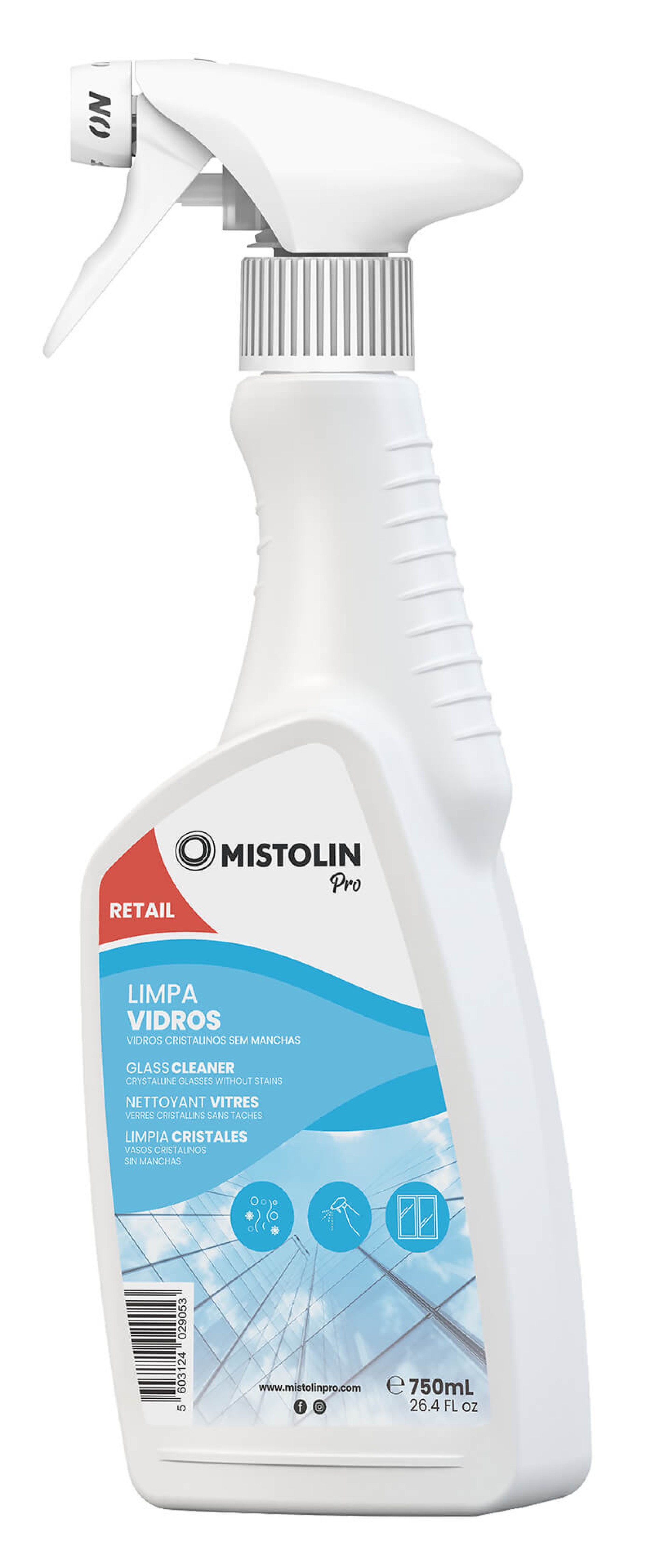 Limpa Vidros Mistolin 6x750 ml