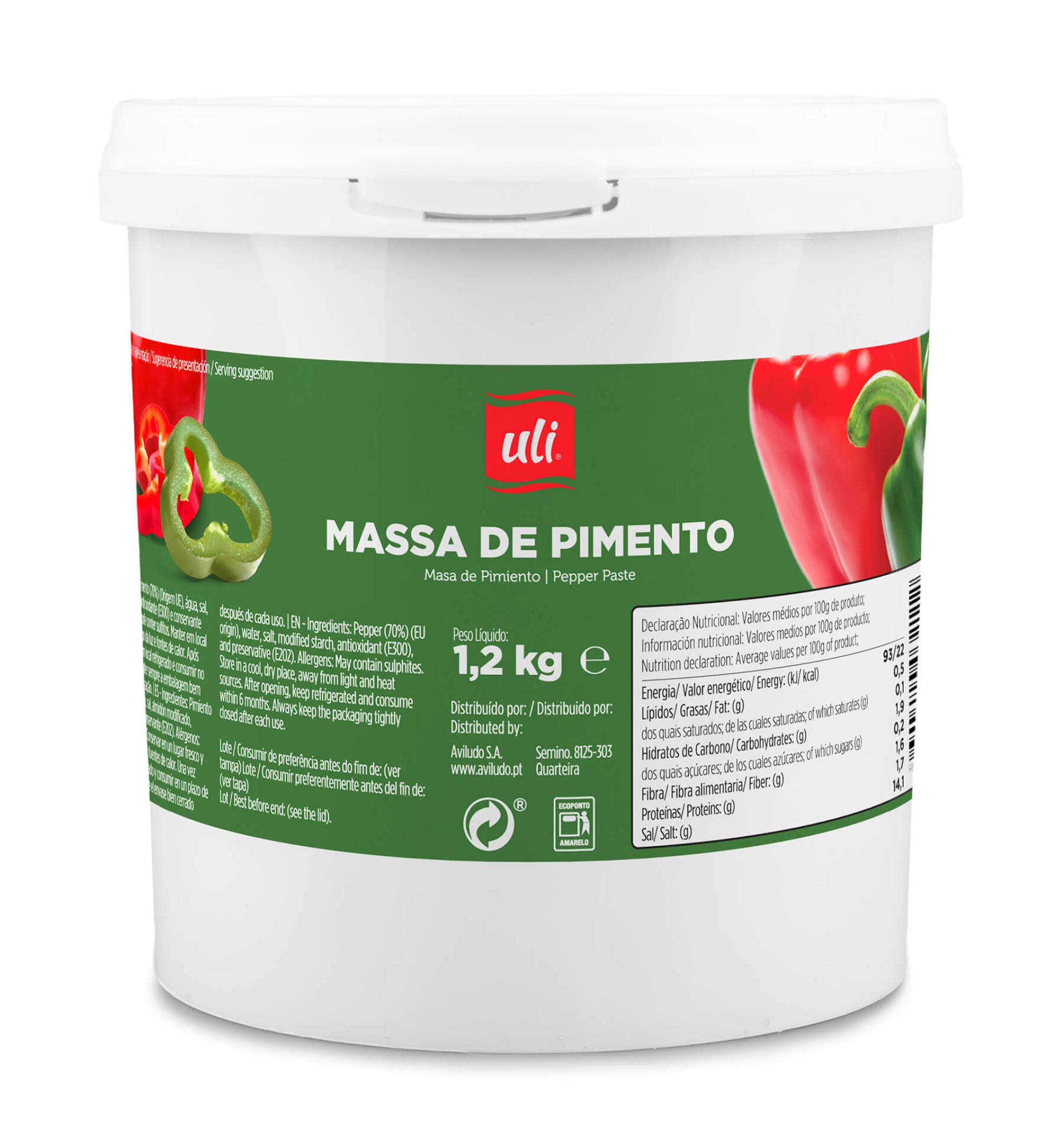 Massa Pimento Uli 1200 ml
