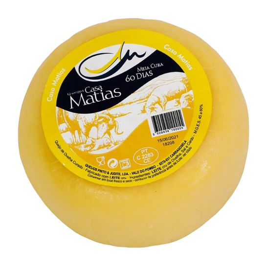 Queijo Ovelha Curado Seia Casa Matias +/- 1 kg