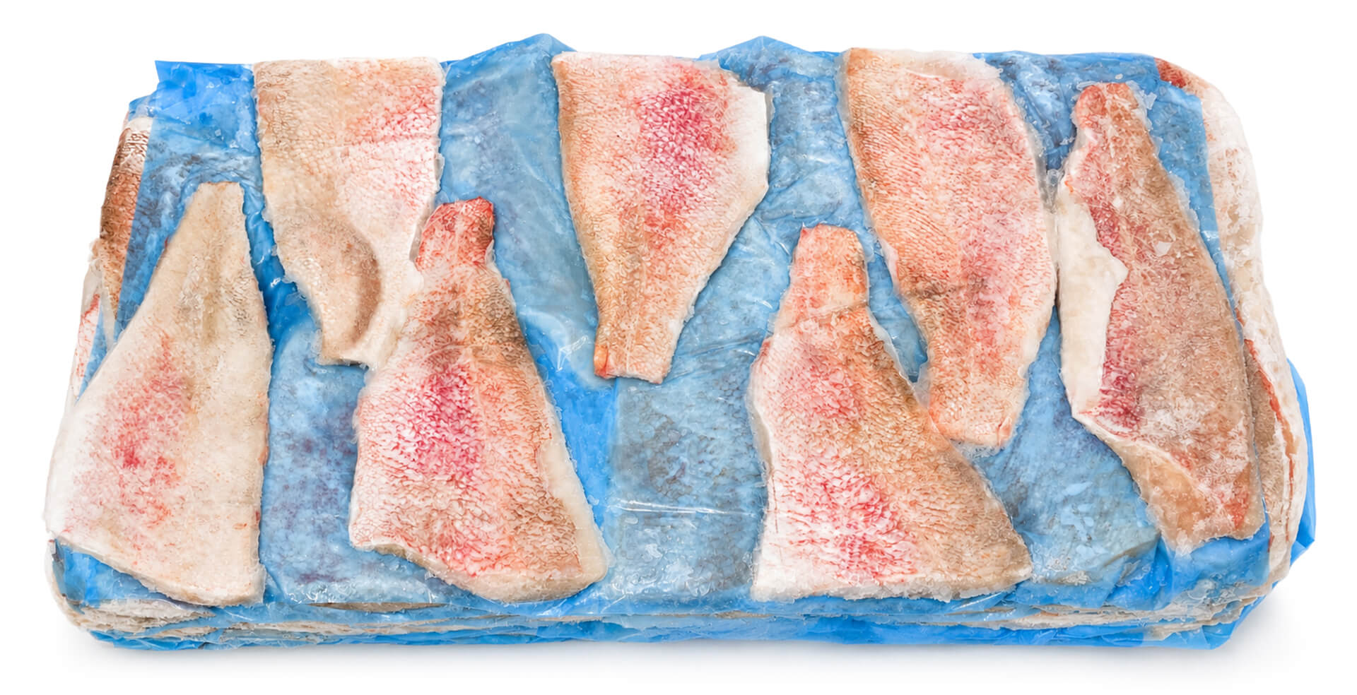 Filete Peixe Vermelho c/ Pele Congelado Cx 8 kg Filete Peixe Vermelho c/ Pele Congelado Cx 8 kg