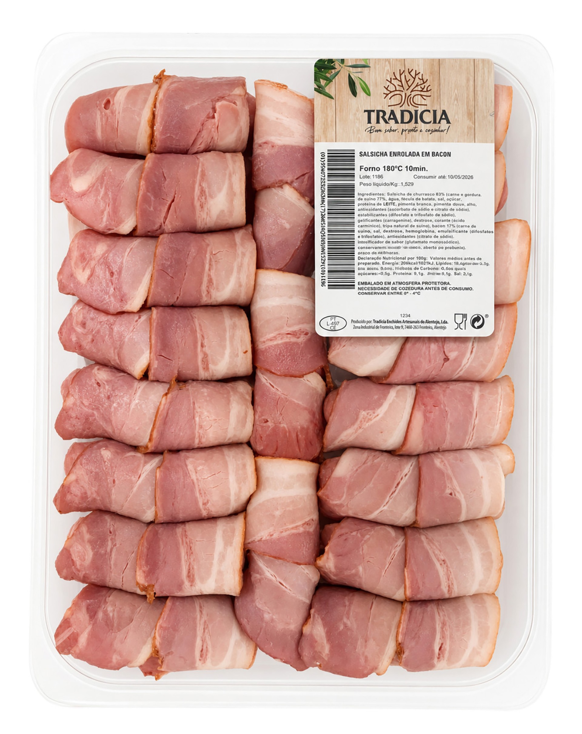 Porco Salsicha Churrasco c/ Bacon Fresco