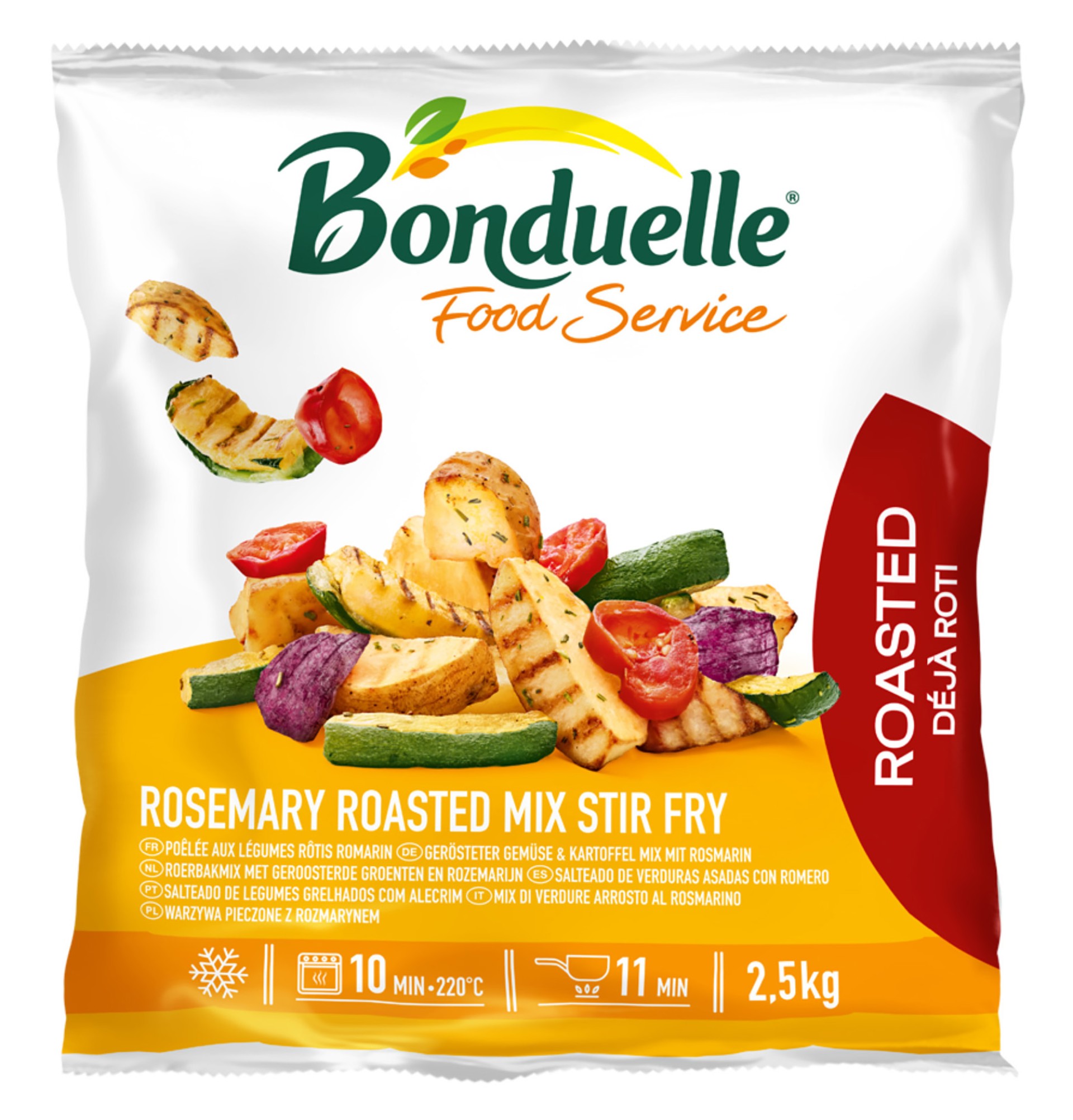 Salteado Legumes Assados c/ Alecrim Congelado Bonduelle 4x2,5 kg Salteado Legumes Assados c/ Alecrim Congelado Bonduelle 4x2,5 kg
