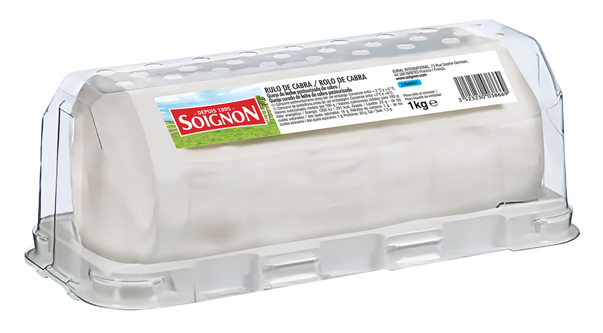 Queijo Cabra Rolo 1 kg