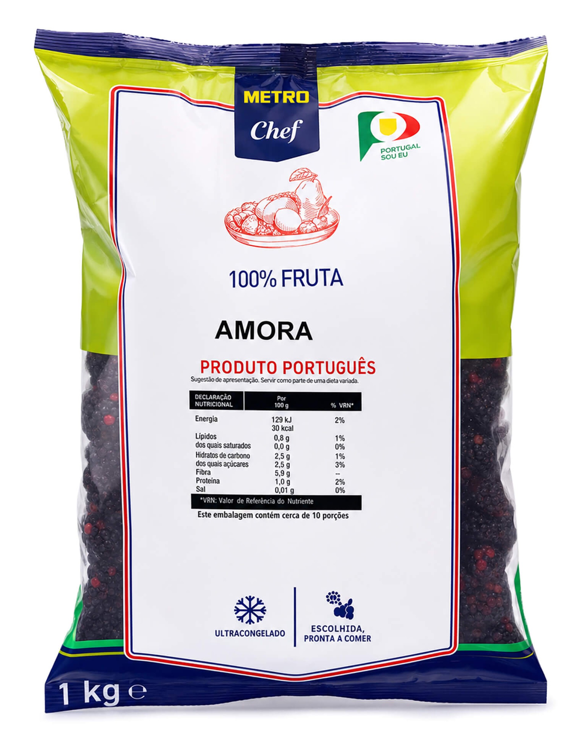 Amoras Congeladas METRO Chef 7x1 kg