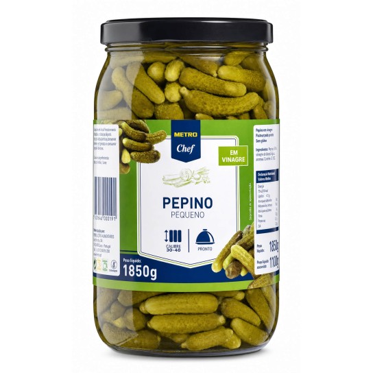 Pepino Vinagre Pequeno METRO Chef Frasco 1,85 kg