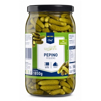 Pepino Vinagre Pequeno METRO Chef Frasco 1,85 kg
