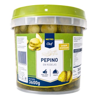 Pepino Agridoce Laminado METRO Chef Balde 3,6 kg