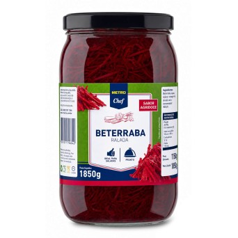 Beterraba Agridoce Ralada METRO Chef Frasco 1,85 kg