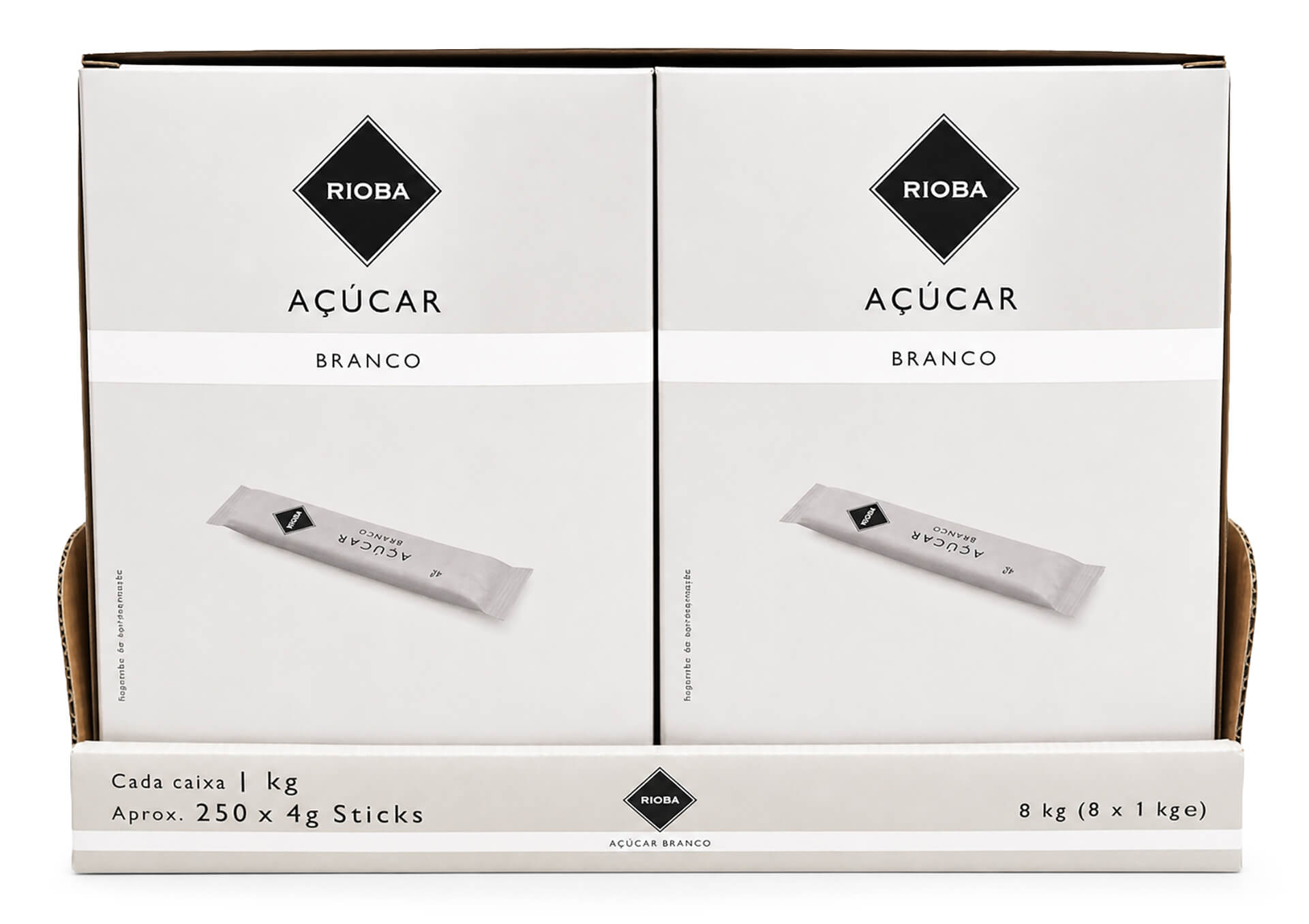 Açúcar Granulado Sticks RIOBA 8x(250x4g) Açúcar Granulado Sticks RIOBA 8x(250x4g)