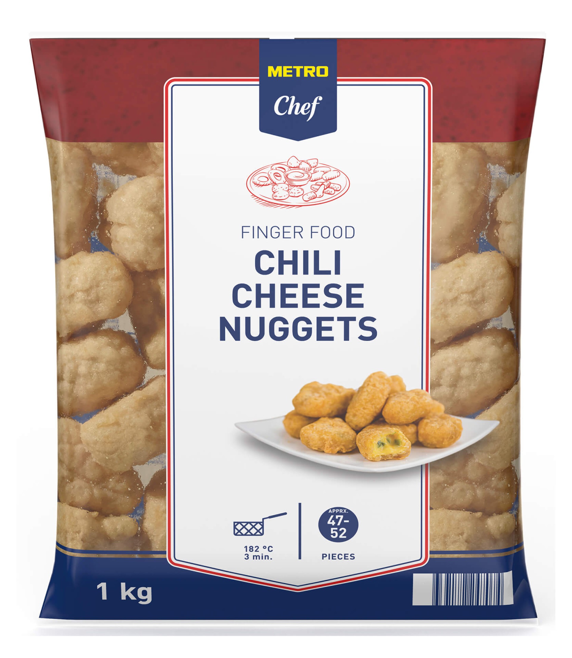 Nuggets Chili Cheese Congelados METRO Chef 6x1 kg