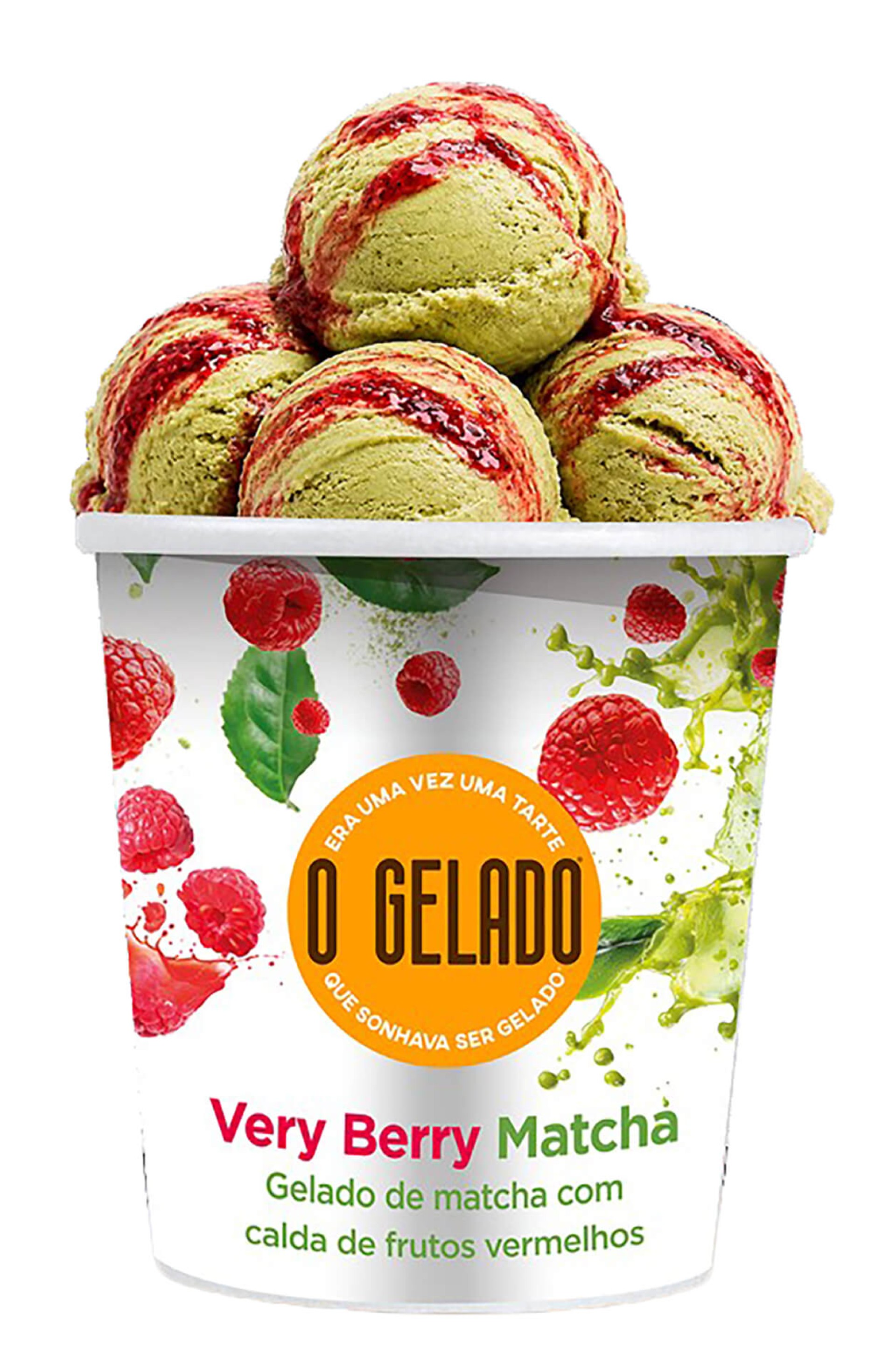 Gelado Framboesa Matcha Congelado O Gelado 6x460 ml Gelado Framboesa Matcha Congelado O Gelado 6x460 ml