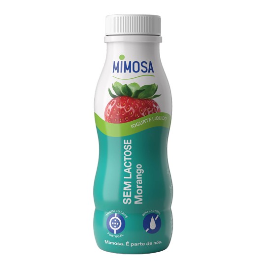 Iogurte Líquido Morango s/ Lactose Mimosa 24x151 ml Iogurte Líquido Morango s/ Lactose Mimosa 24x151 ml