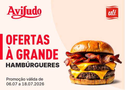 Ofertas à Grande - Hambúrgueres06.07 a 18.07.2026 Ofertas à Grande - Hambúrgueres06.07 a 18.07.2026