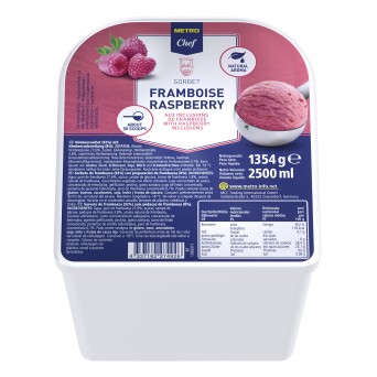 Sorbet Framboesa Congelado METRO Chef 2,5 l