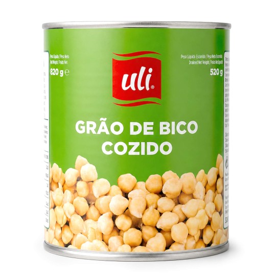 Grão Cozido Uli 12x820 g Grão Cozido Uli 12x820 g