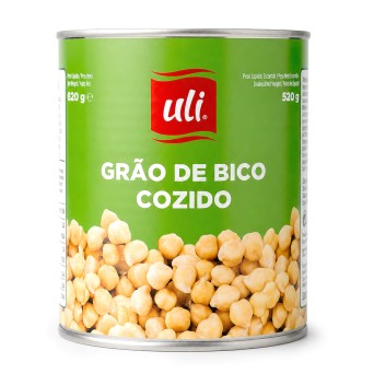 Grão Cozido Uli 12x820 g Grão Cozido Uli 12x820 g