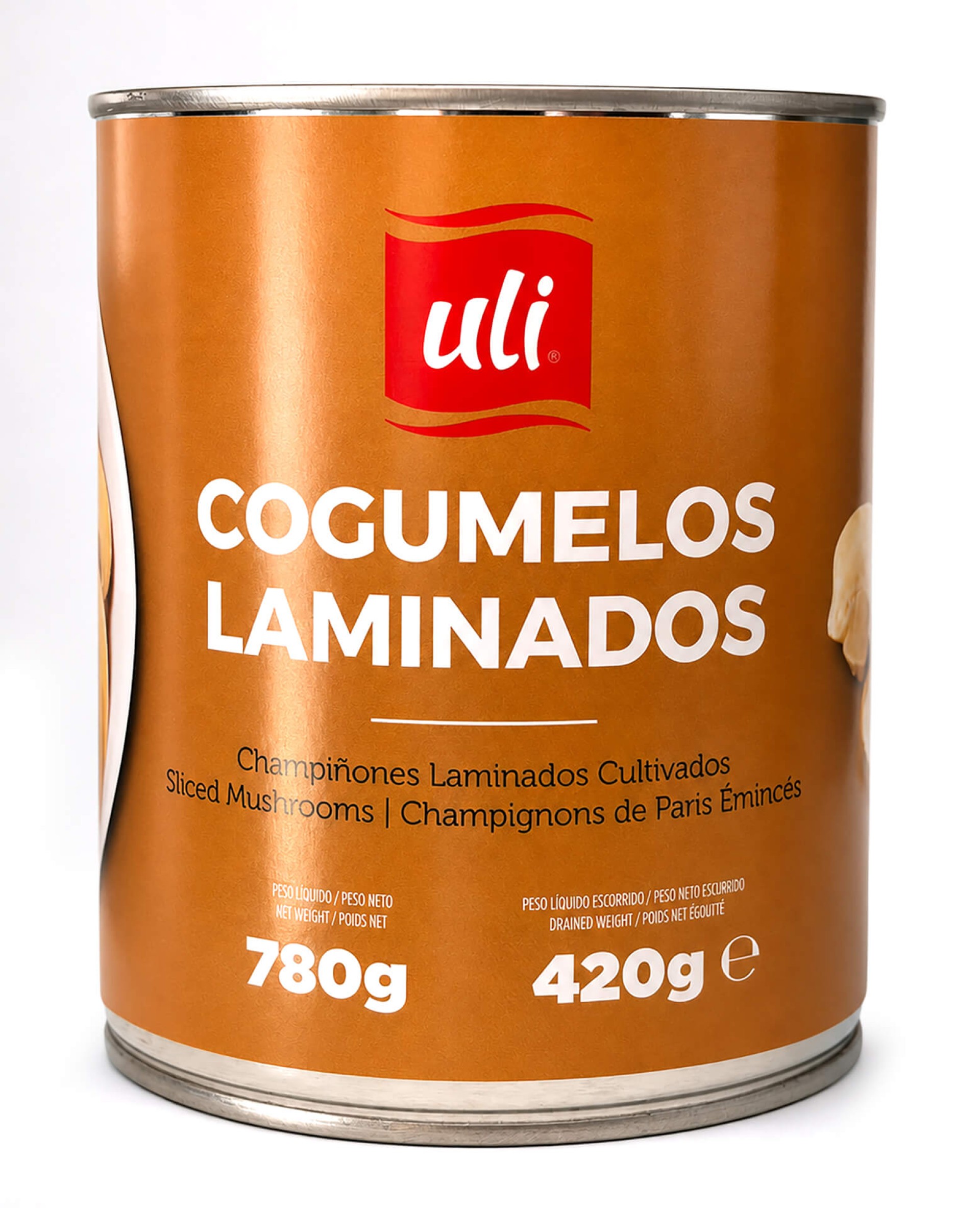 Cogumelos Cortados Uli Lata 12x780 g