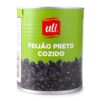 Feijão Preto Cozido Uli 6x2,5 kg Feijão Preto Cozido Uli 6x2,5 kg