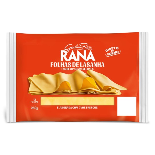 Massa Folhas Lasanha Fresca Rana 8x250 g Massa Folhas Lasanha Fresca Rana 8x250 g