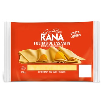 Massa Folhas Lasanha Fresca Rana 8x250 g