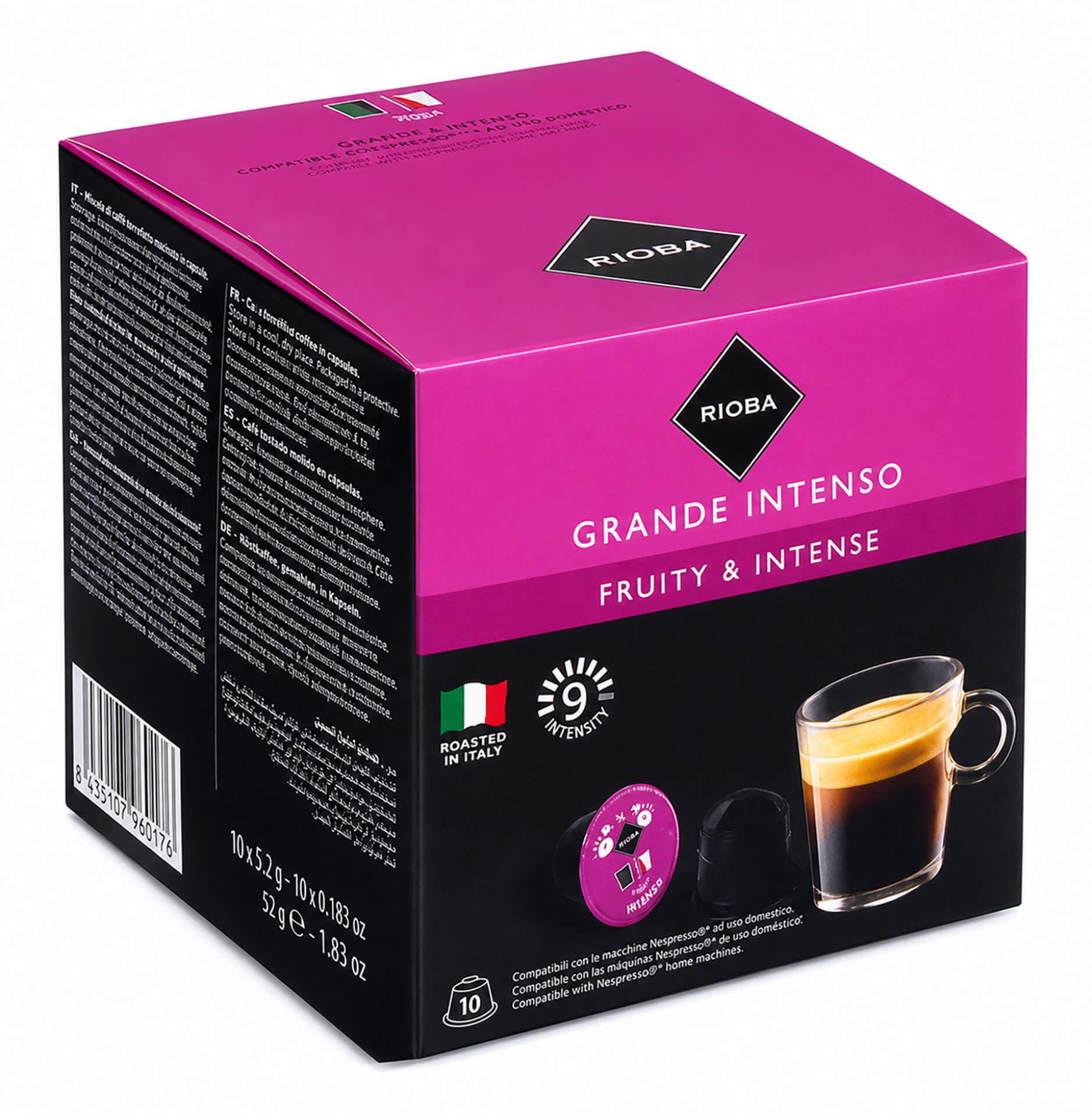 Café Cápsulas Intenso RIOBA 3x16 Un Café Cápsulas Intenso RIOBA 3x16 Un