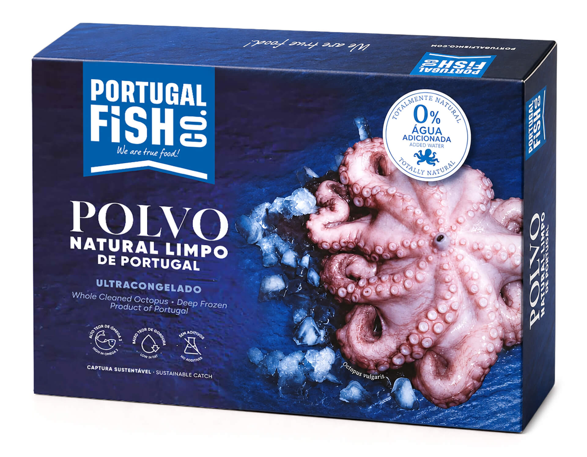 Polvo Inteiro Natural 1200/2000 g Congelado Portugal Cx Polvo Inteiro Natural 1200/2000 g Congelado Portugal Cx