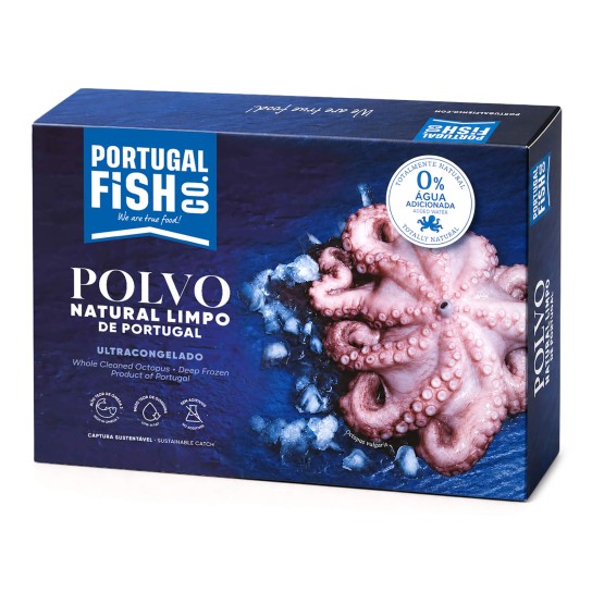 Polvo Inteiro Natural 1200/2000 g Congelado Portugal Cx Polvo Inteiro Natural 1200/2000 g Congelado Portugal Cx