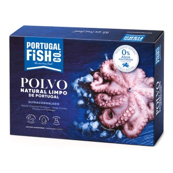 Polvo Inteiro Natural 1200/2000 g Congelado Portugal Cx