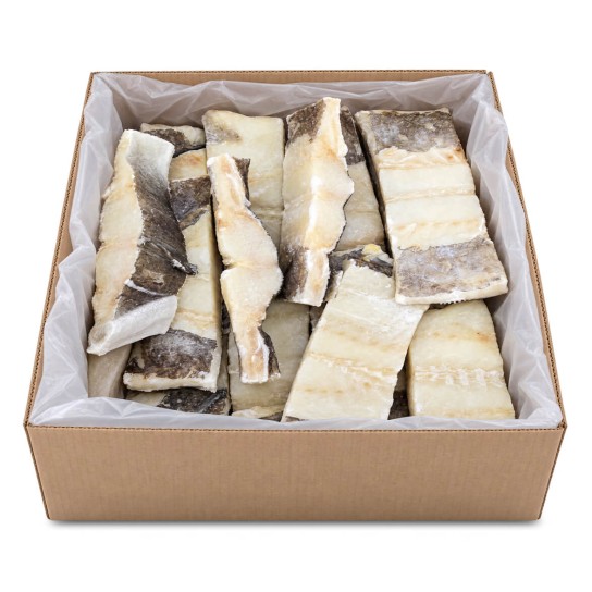 Bacalhau Demolhado Posta c/ Lombo Congelado Constantinos Cx 10 kg