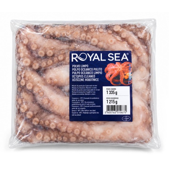 Polvo 1000/2000 g Congelado Royalsea Cx +/- 15 kg